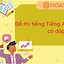 Đề Thi Giữa Kì 1 Lớp 3 Môn Tiếng Anh