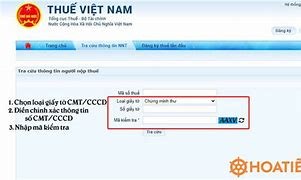 Tra Cứu Mã Số Thuế Cá Nhân Bằng Cccd Online